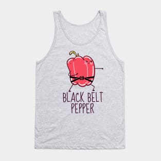 Black Belt Pepper Funny Tank Top